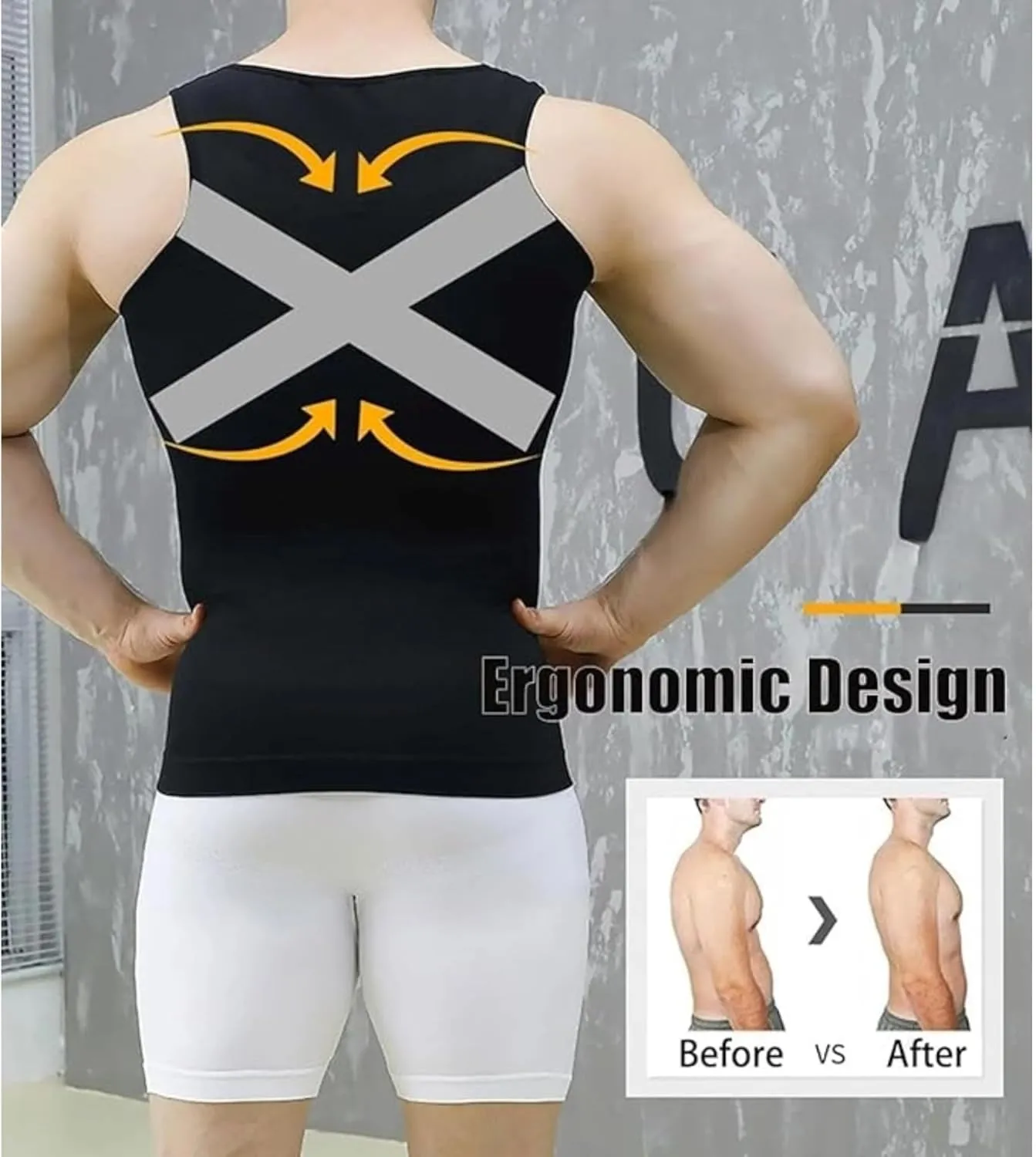3PC Shaperluv for Men, 2025 New Shaperluv Tank 2.0 Mens, Shaper Tank for Men Big and Tall, Male Compression Shirt Shaper