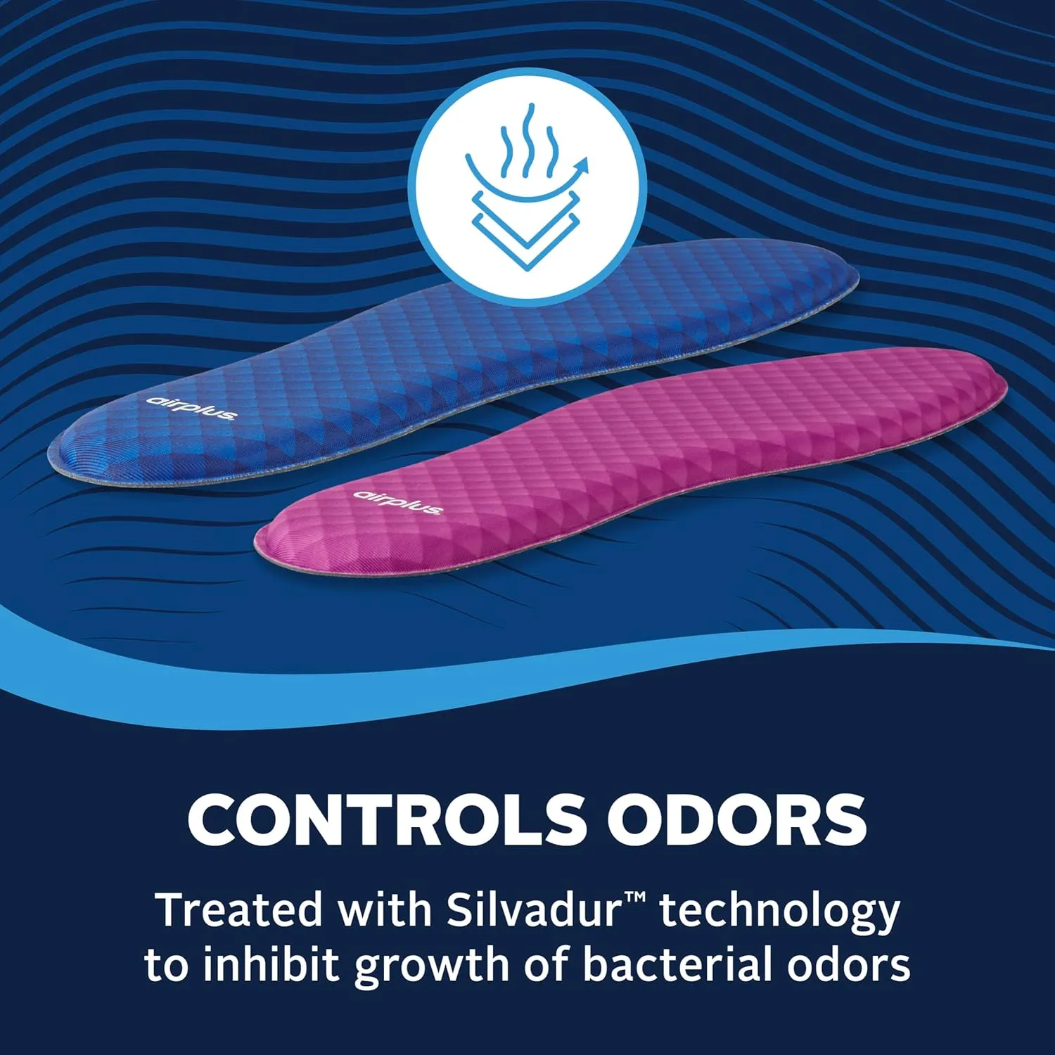 Airplus Memory Comfort Shoe Insoles With Memory Foam for Pressure Relief, Ideal For Men and Women