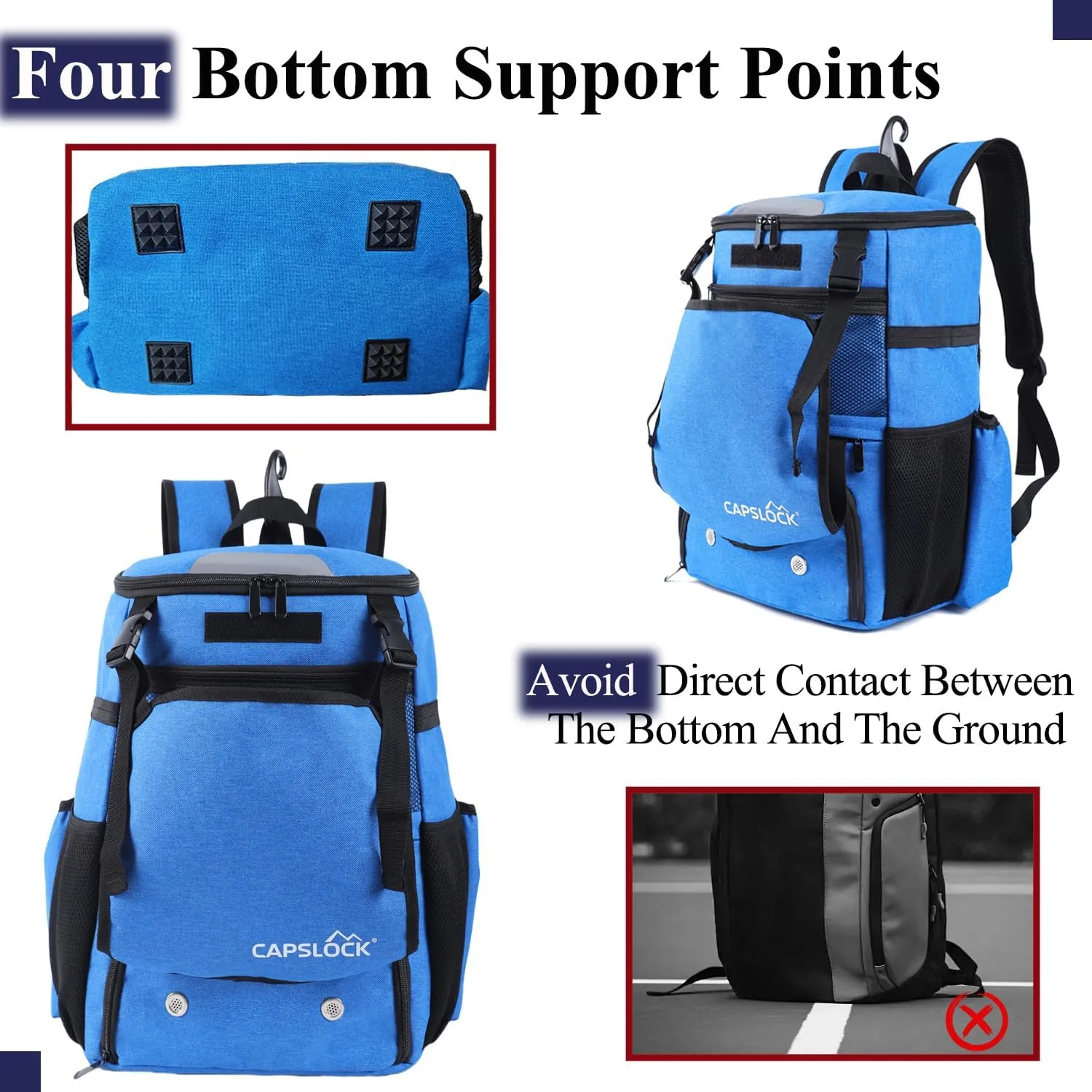 Baseball Backpack, Softball bag & T-Ball with Shoes Compartment for Youth, Boys and Adult, Lightweight Baseball Bag with Fence Hook Hold TBall Bat, Batting Mitten, Helmet, Caps, Teeball Gear