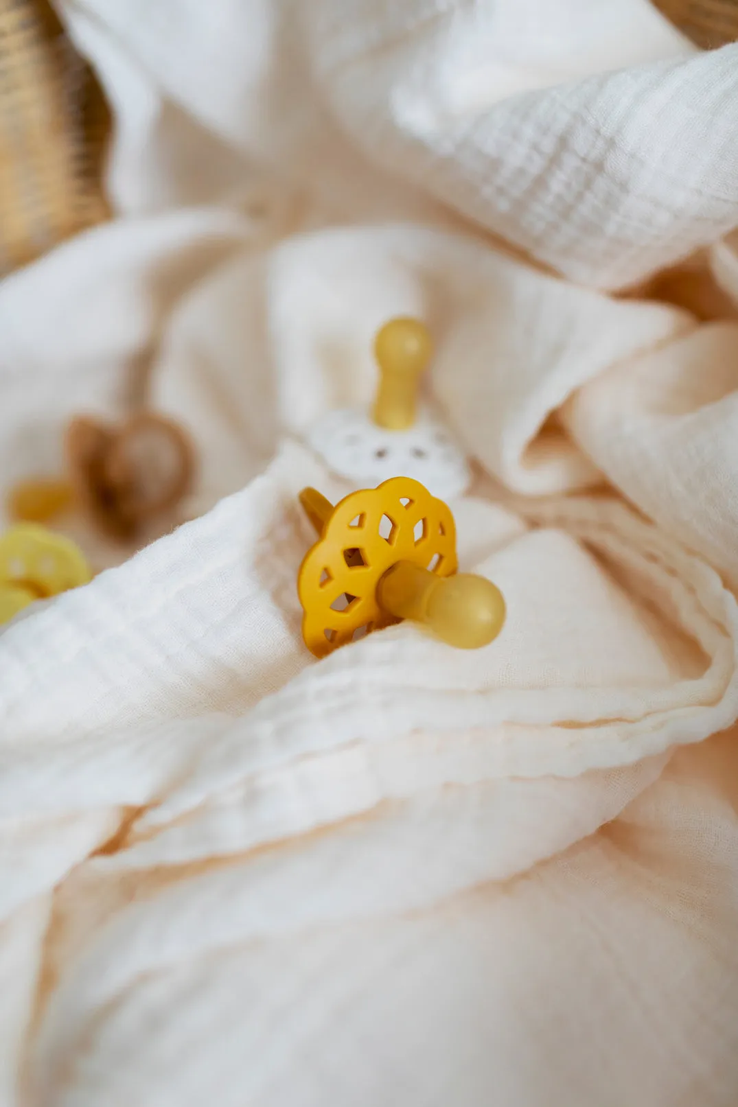 BIBS Boheme Pacifier 2 Pack - Desert Sand/Honey Bee