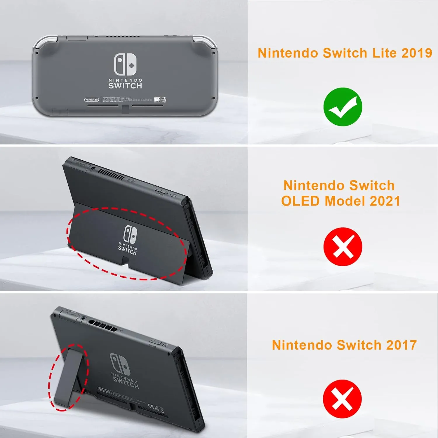 FINTIE Kids Case for Nintendo Switch Lite 2019 with Game Card Slots - [Ultralight] Shockproof Protective Cover with Ergonomic Grip, Kids Friendly Grip Case for Switch Lite Console, Black