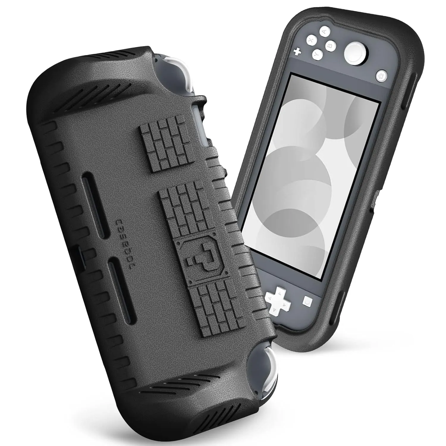 FINTIE Kids Case for Nintendo Switch Lite 2019 with Game Card Slots - [Ultralight] Shockproof Protective Cover with Ergonomic Grip, Kids Friendly Grip Case for Switch Lite Console, Black