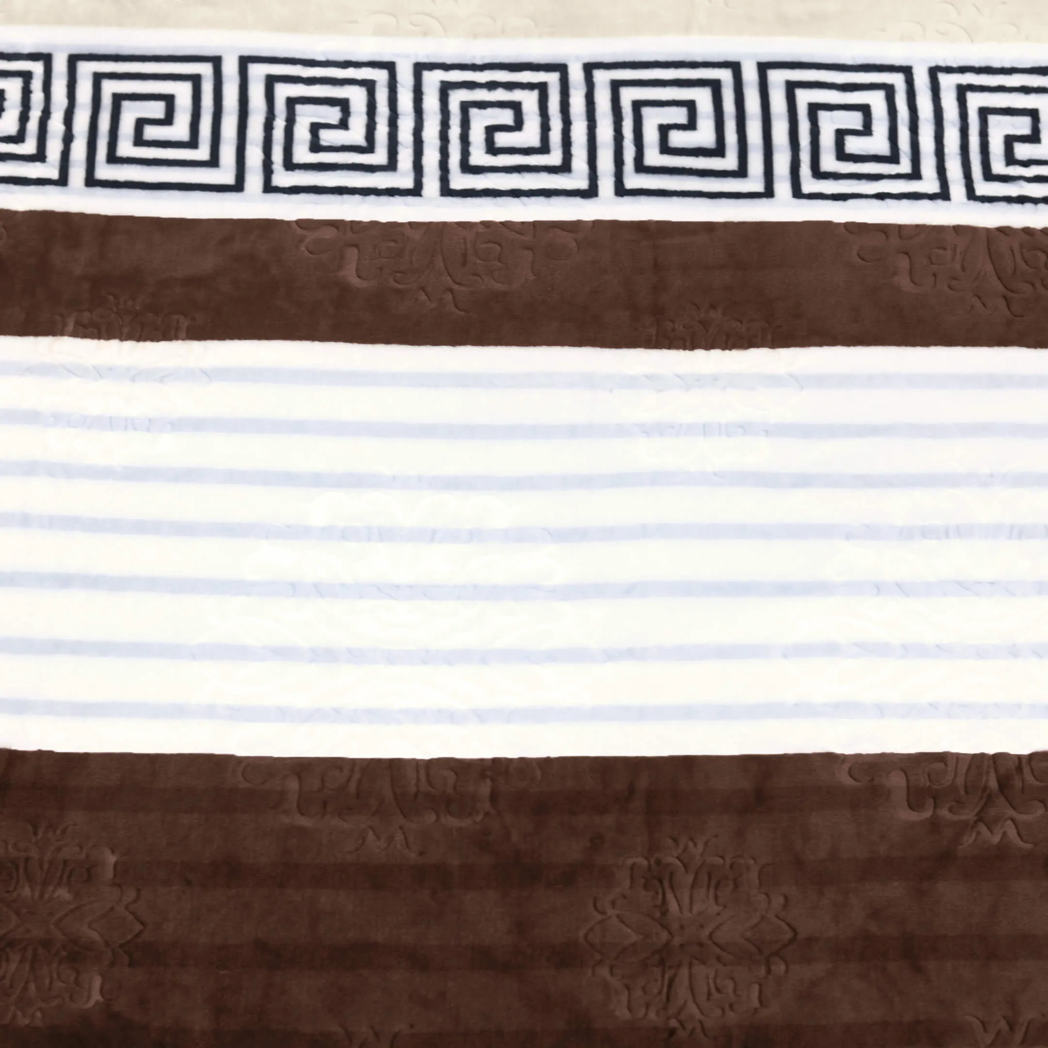 Geo Print Embossed AC Fleece Blanket