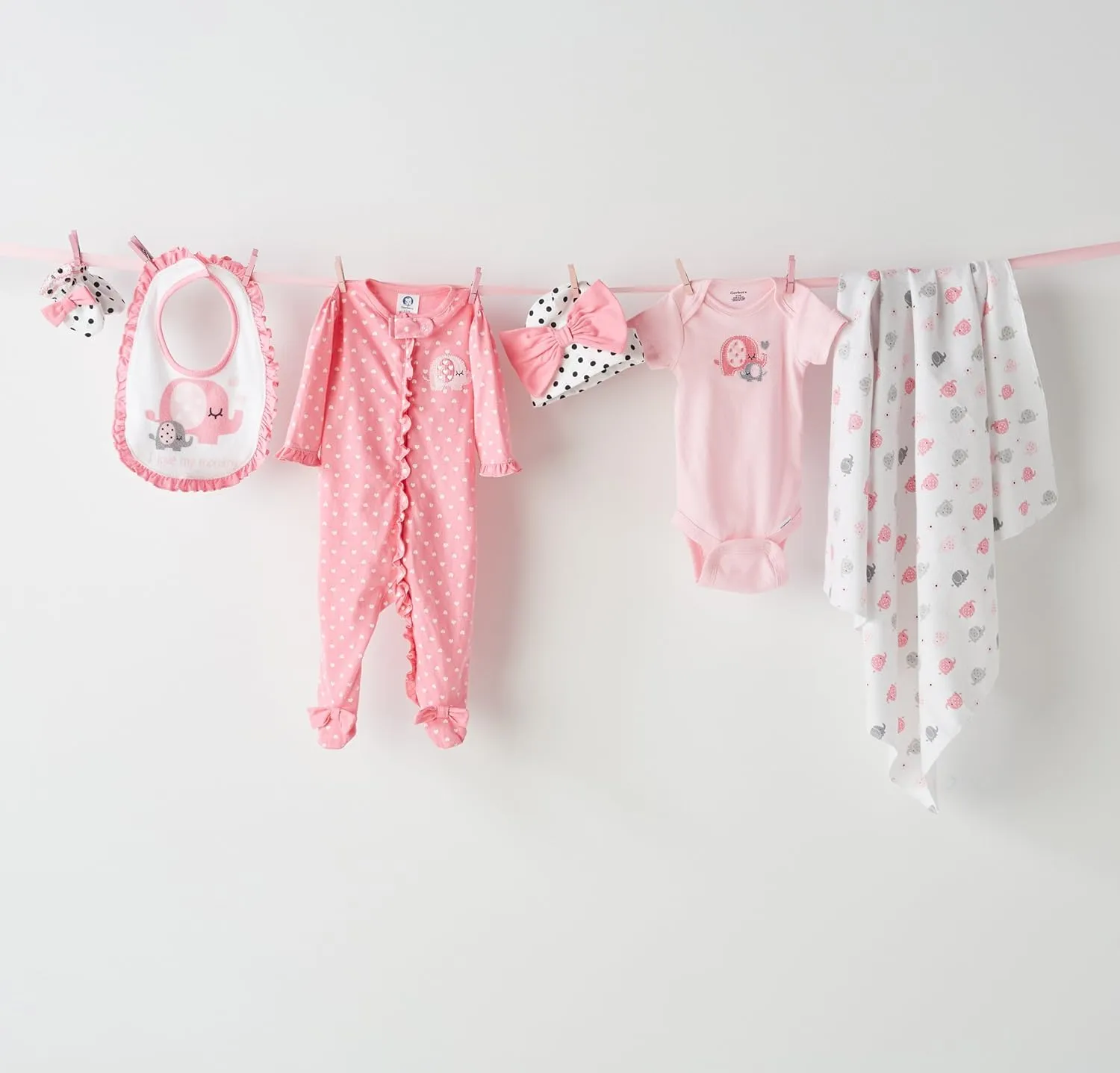 Gerber baby-girls 5-pack Short Sleeve Variety Onesies Bodysuits