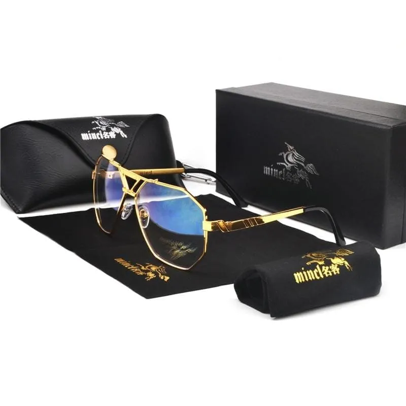 Gold Trim Tinted Sunglasses