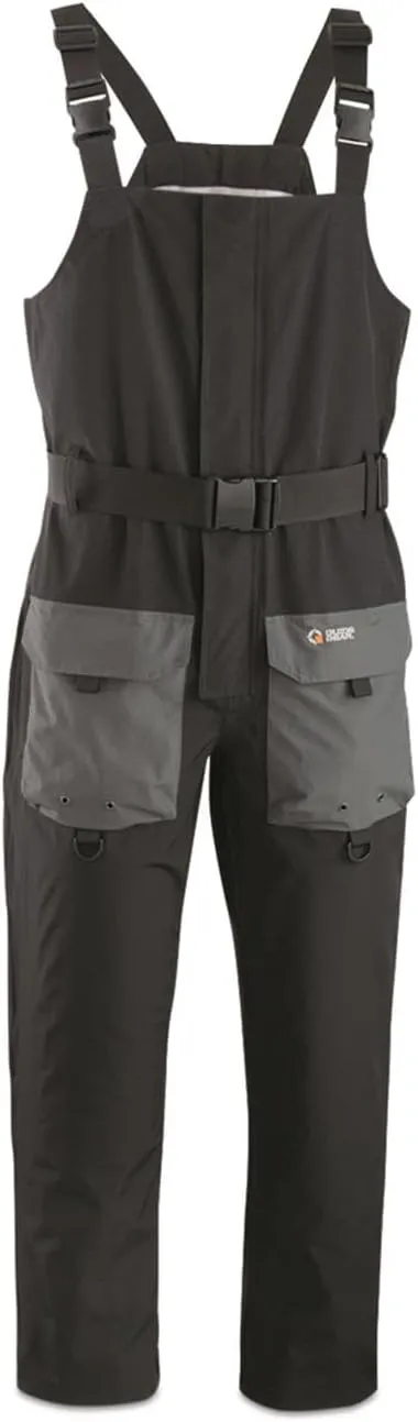Guide Gear Men's Barrier Unlined Bibs Fishing Pants, Breathable Waterproof and Heavy Duty