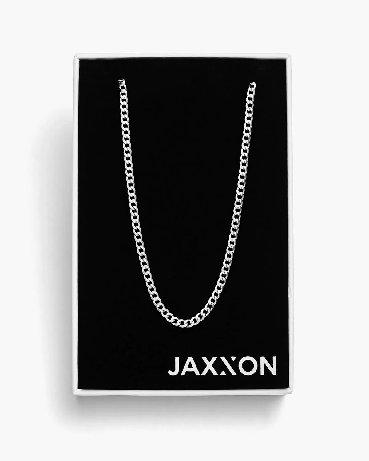 JAXXON Men's Chain Necklace - 1.5mm-4mm Width - 14k Gold Bonded & 925 Sterling Silver, 22 Inch