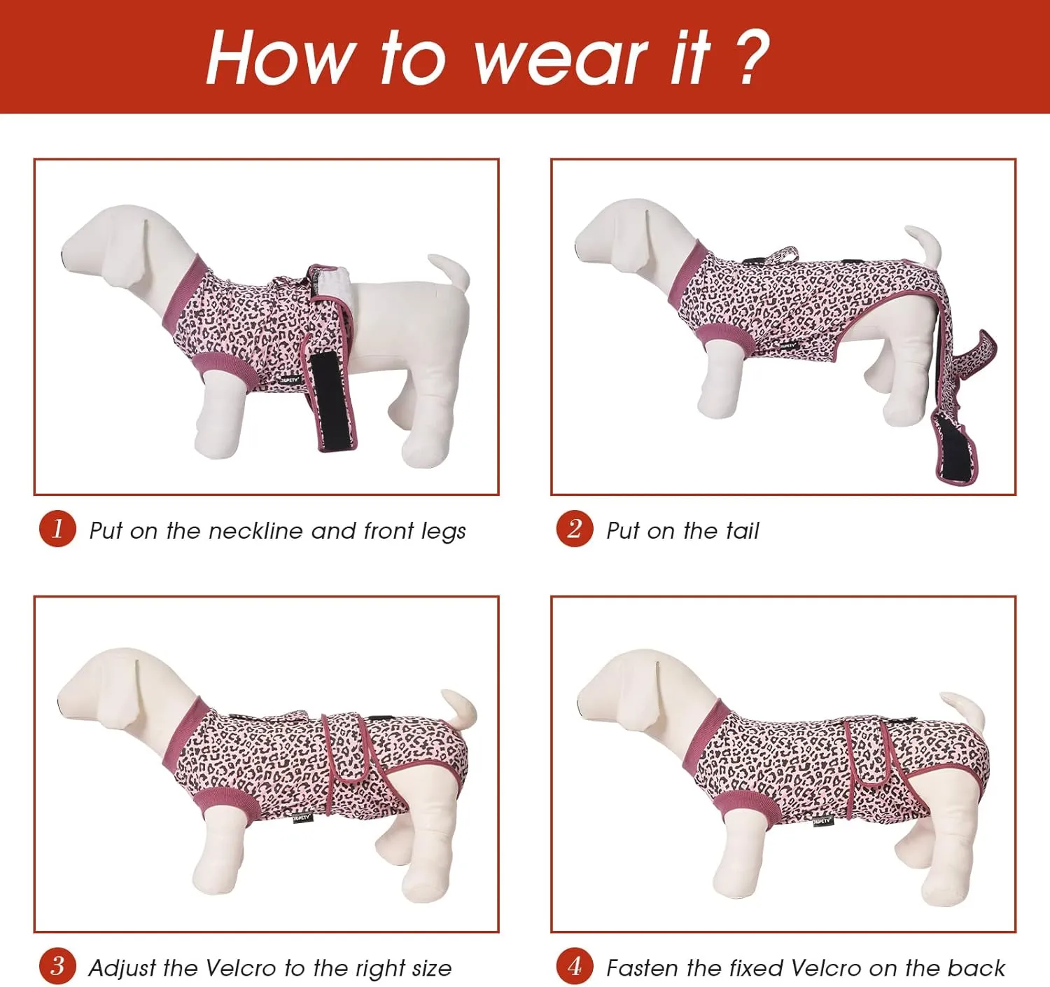 Jiupety Dog Recovery Suit Adjustable, Dogs Bodysuit for Abdominal Wound After Surgery, Substitute E-Collar, 3XL Size, Anti-Licking Surgical Dog Onesies, Tie-dye