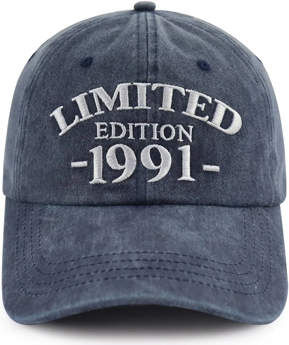 Limited Edition 1990 1991 1992 1993 1994 1995 1996 1997 1998 1999 Hat for Men Women, Adjustable Cotton Baseball Cap
