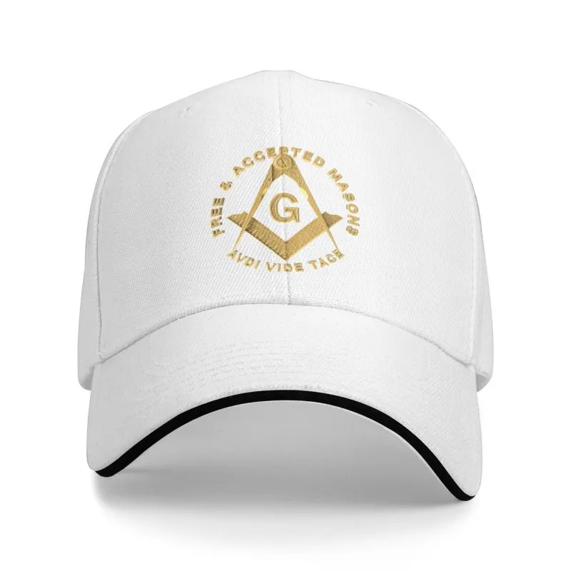 Master Mason Blue Lodge Baseball Cap - AVDI VIDE TACE Free & Accepted Masons [Multiple Colors]