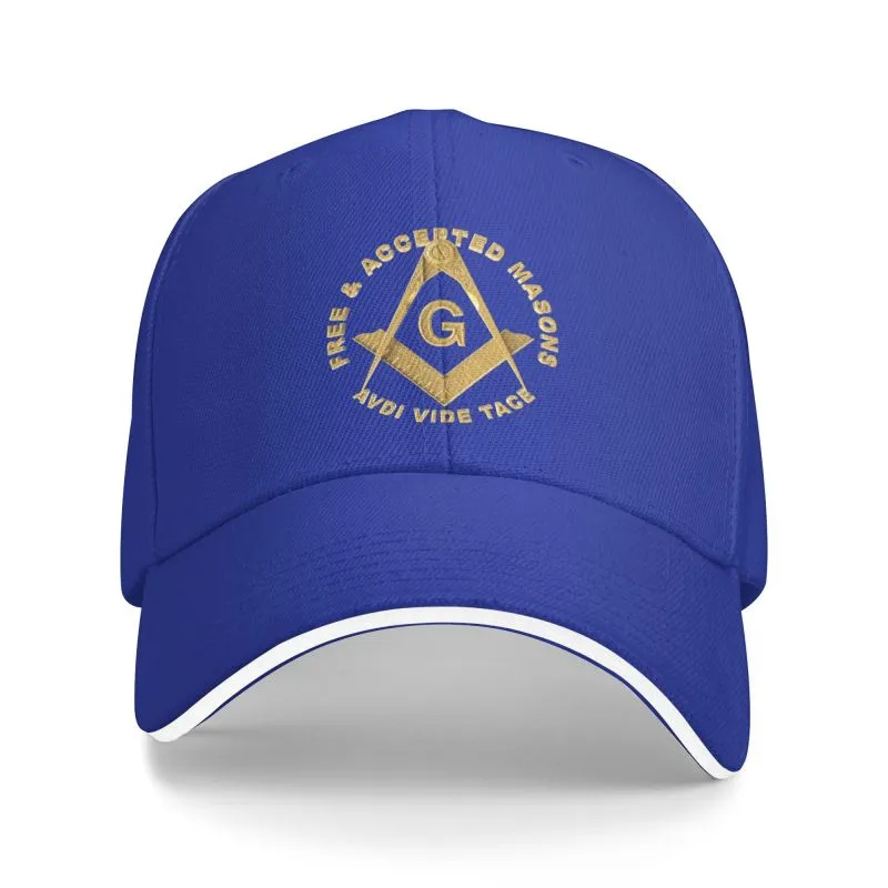 Master Mason Blue Lodge Baseball Cap - AVDI VIDE TACE Free & Accepted Masons [Multiple Colors]