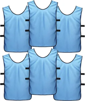 Pinnies Scrimmage Vests for Kids, Youth and Adults (6-Pack) - Soccer Pennies