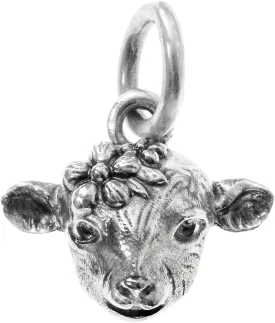 Real 925 Sterling Silver Sheep Goat Ram Lamb Pendant Charm Farm Animal Antique Christian Easter Fit Necklaces Bracelets