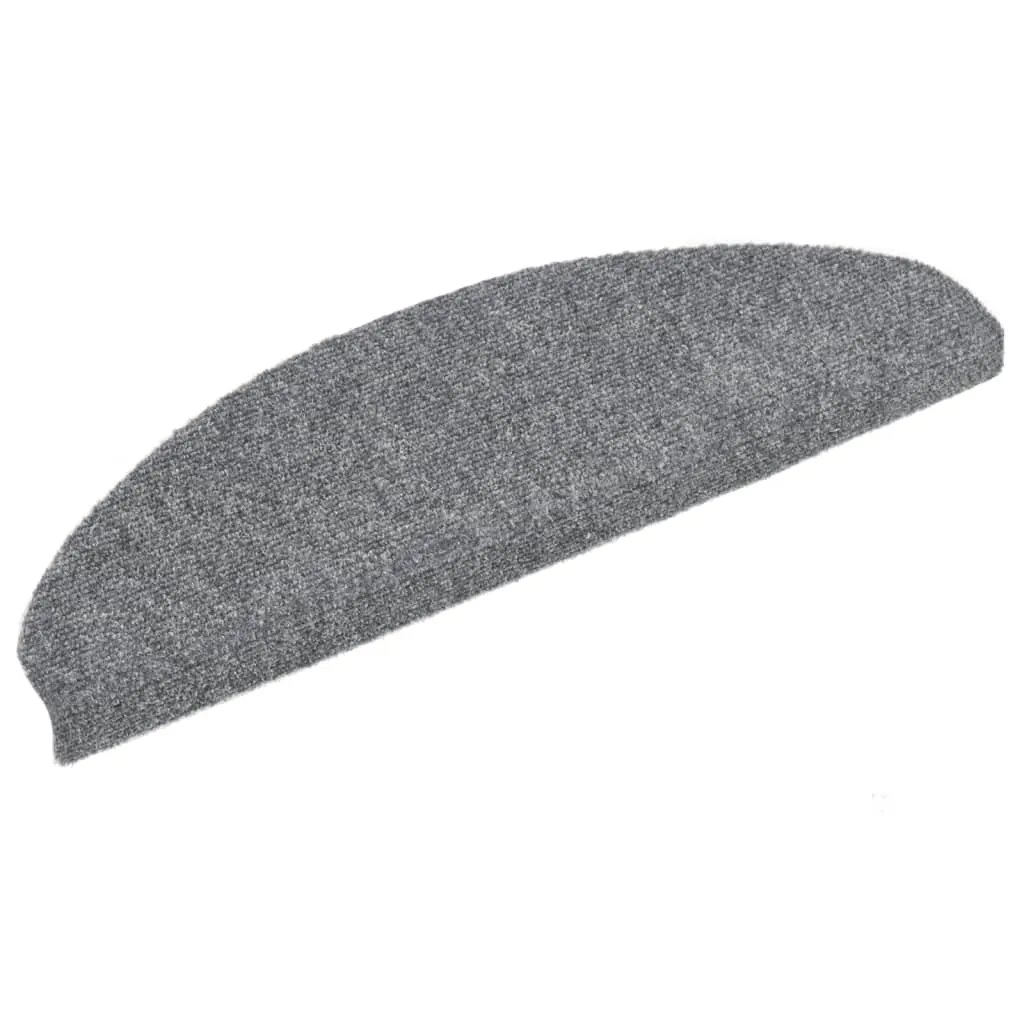 Self-adhesive Stair Mats 5 pcs Light Grey 65x21x4 cm Needle Punch