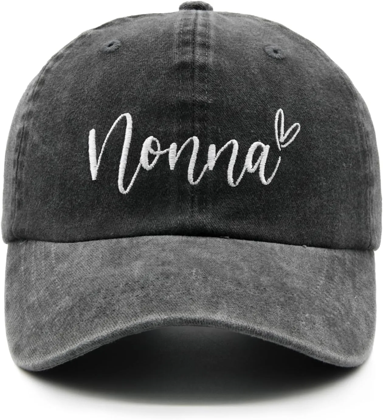Women's Blessed Grandma Hats Washed Denim Adjustable Baseball Cap for Mom