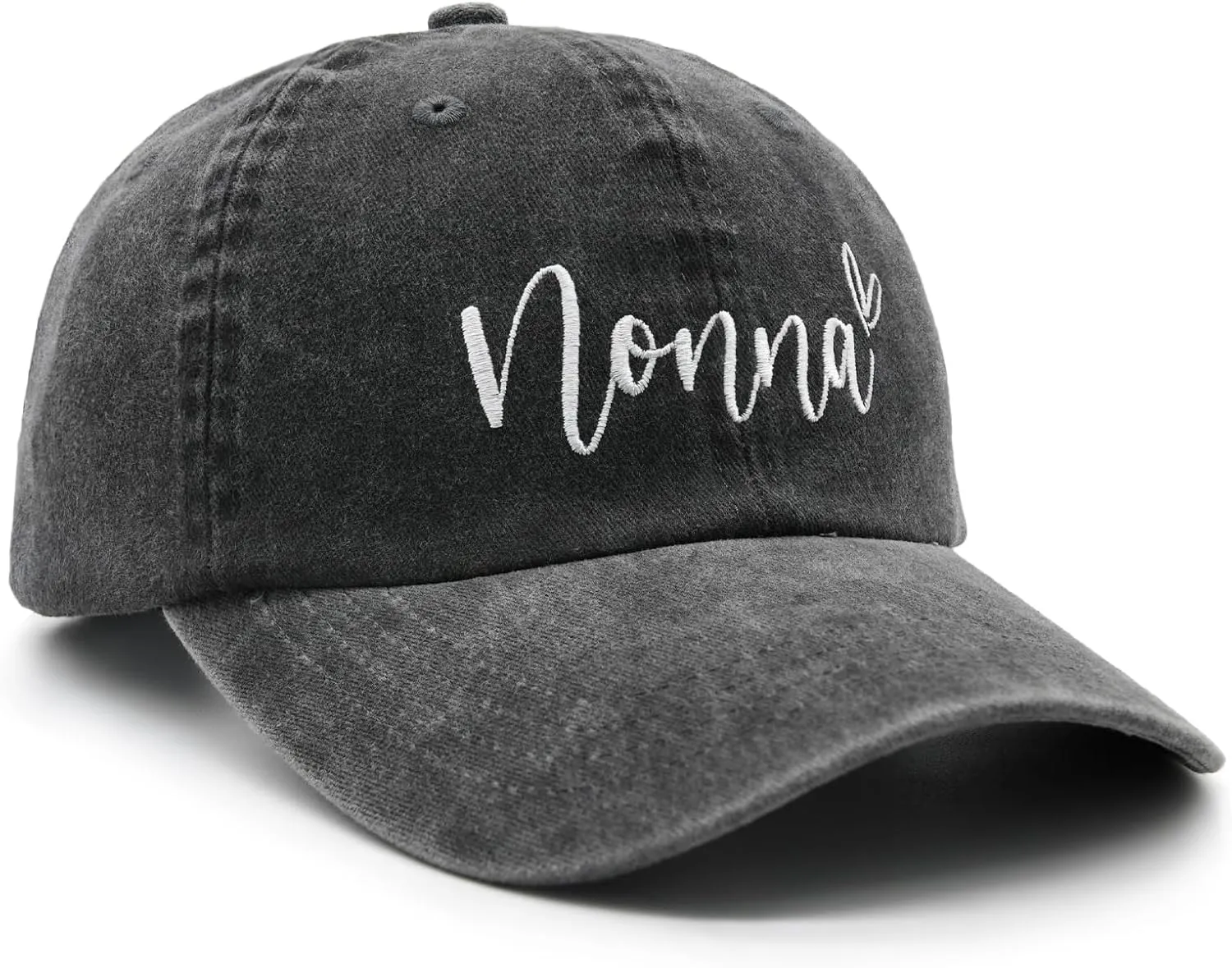 Women's Blessed Grandma Hats Washed Denim Adjustable Baseball Cap for Mom